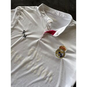Real Madrid Ronaldo 7 Short sleeve Soccer Jersey Size M White Fly Emirates Y2K